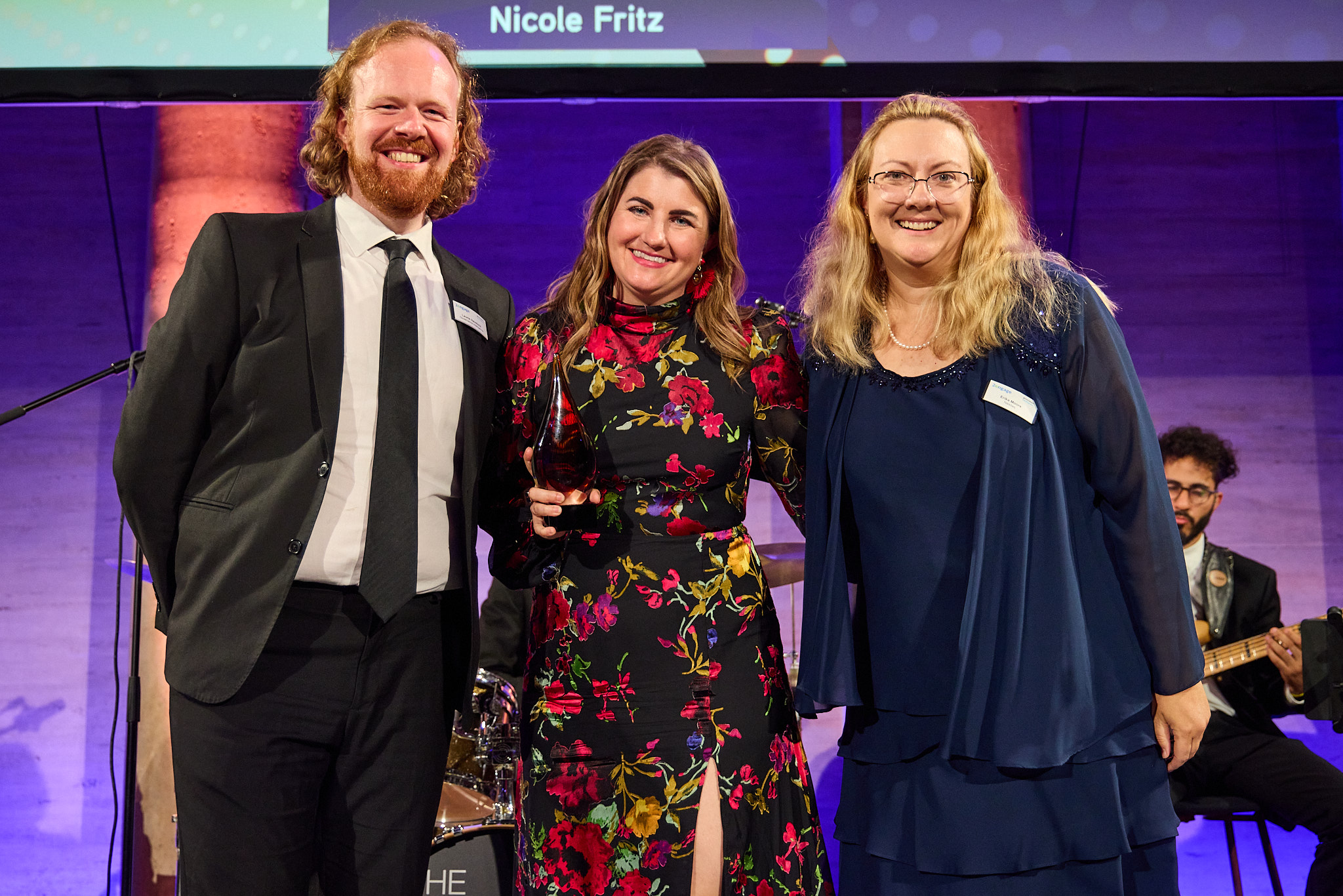 Nicole Fritz winning the rising star award at the Corporate Governance Awards 2024