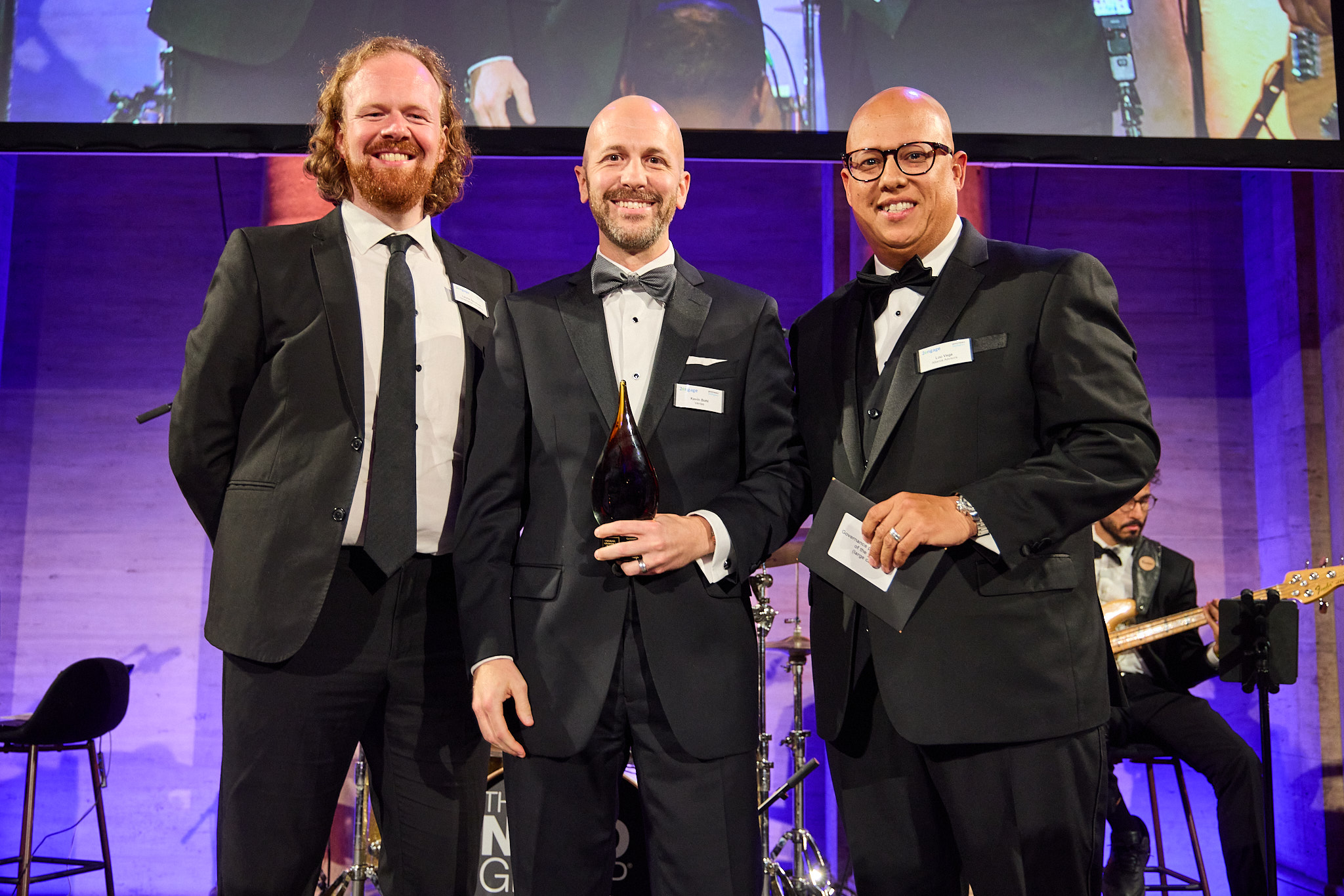 Kevin Bohl winning the governance professional of the year (large cap) award at the Corporate Governance Awards 2024