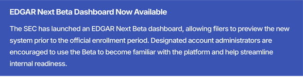EDGAR dashboard