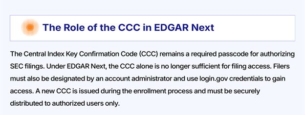 Role of CCC