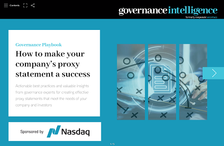 Governance Playbook: How to make your company’s proxy statement a success