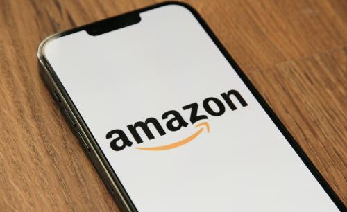 Amazon on a smartphone