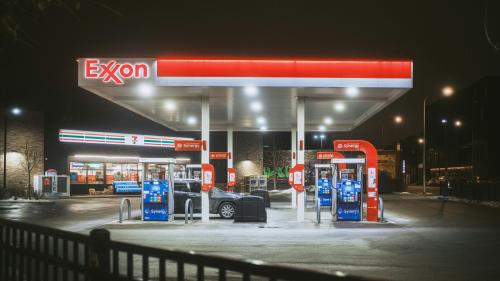 Exxon gas station