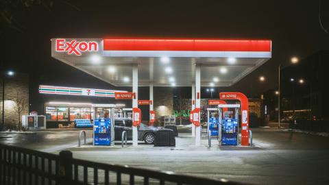Exxon gas station