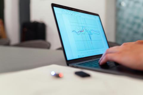 Online form, laptop