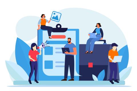 Workplace illustration 